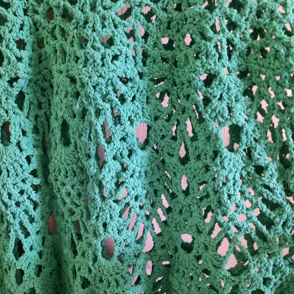 Stunning Handmade Crochet Lace Plus Size Dress 1X - 2X - Picture 12 of 13